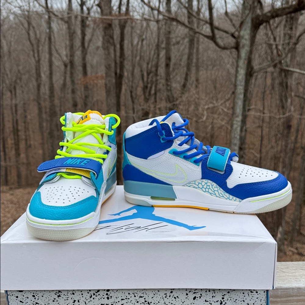 Air Jordan Legacy 312 Mid Blue White Men’s Size 7 Nike Sneakers